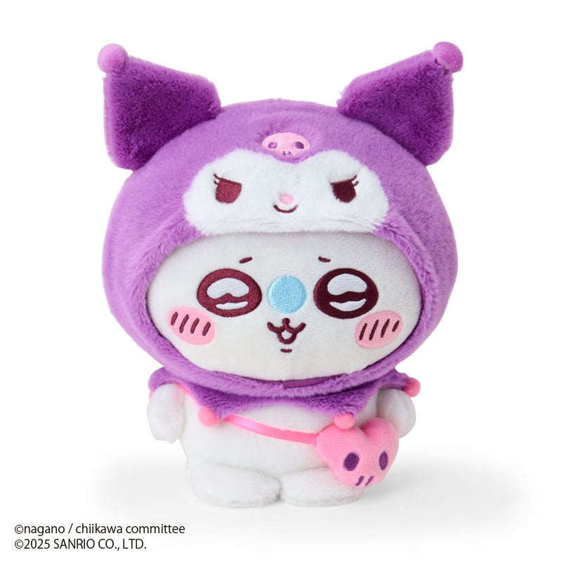 Chiikawa x Sanrio Characters Kuromi 7" Plush (Momonga)
