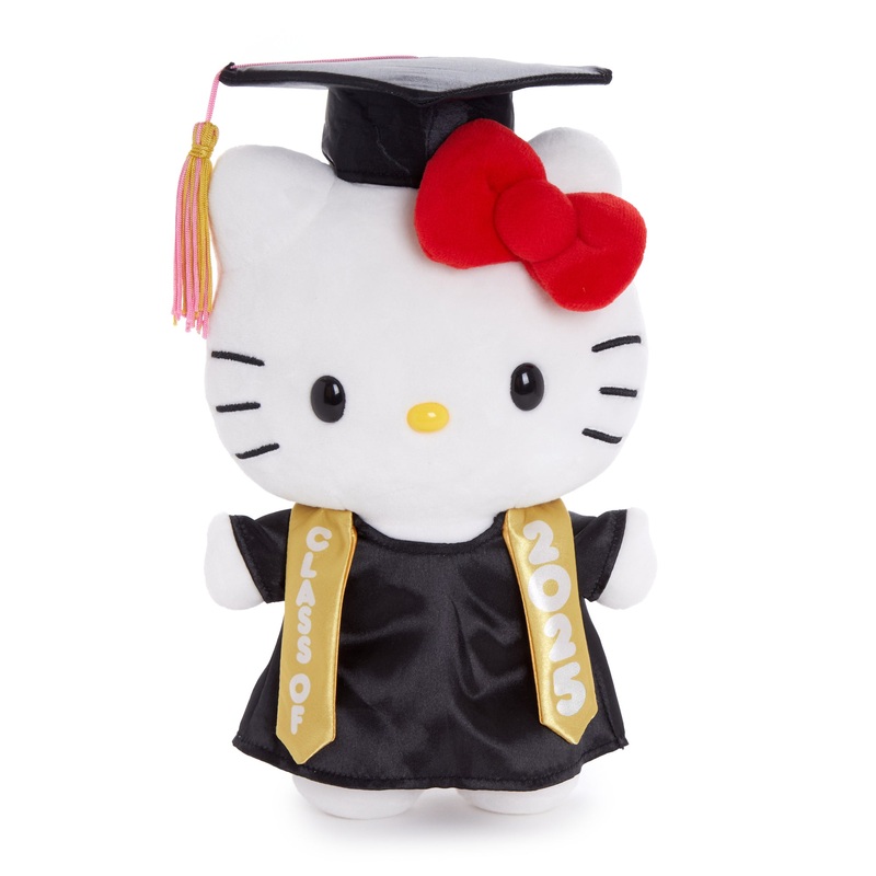 Hello Kitty 9" Cap and Gown Graduation Plush (Gold)