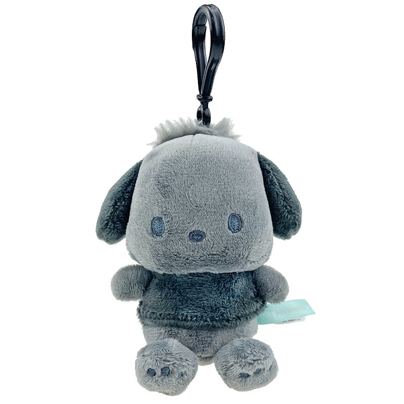 Pochacco Plush Mascot Clip (Ash Monochrome Series)