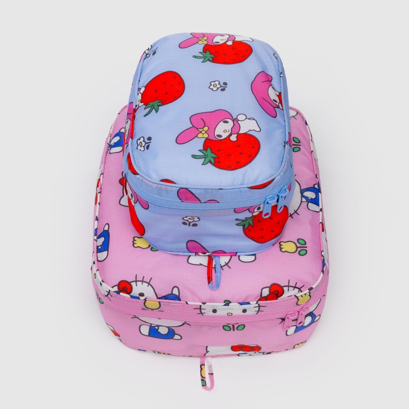 Hello Kitty and Friends x Baggu Packing Cube Set (Fruits + Florals)