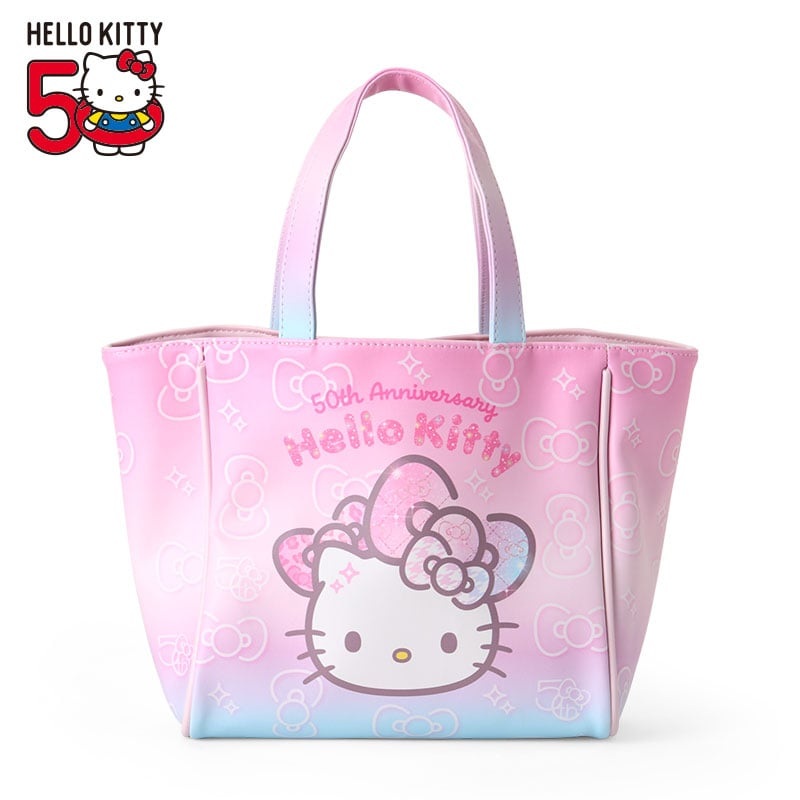 Hello Kitty Mini Tote Bag 50th Anniv. (Fashionable Ribbons Series)