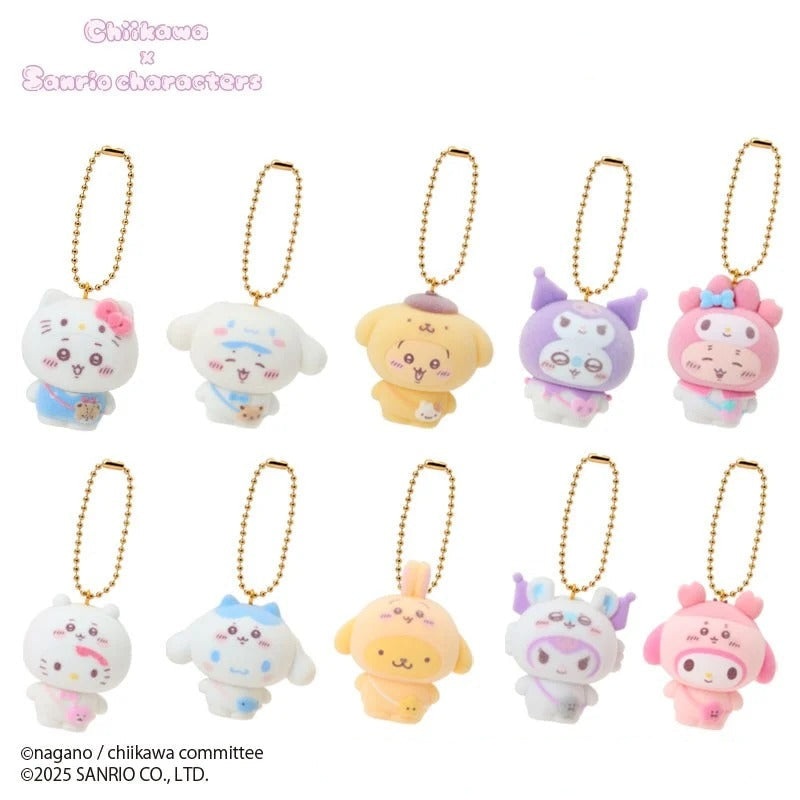 Chiikawa x Sanrio Characters Bag Charm Blind Box