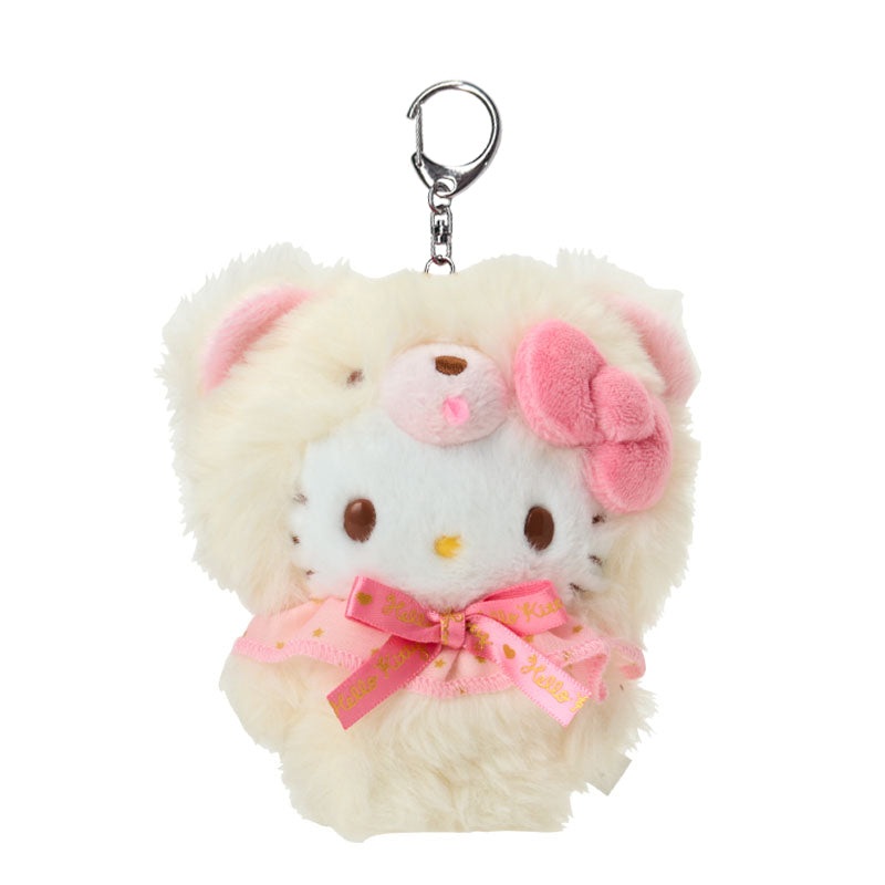 Hello Kitty Plush Keychain Mascot (Fluffy Teddy Bear Series)
