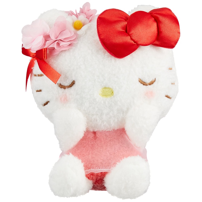 NAKAJIMA Plush Doll Flower Bow Hello Kitty S