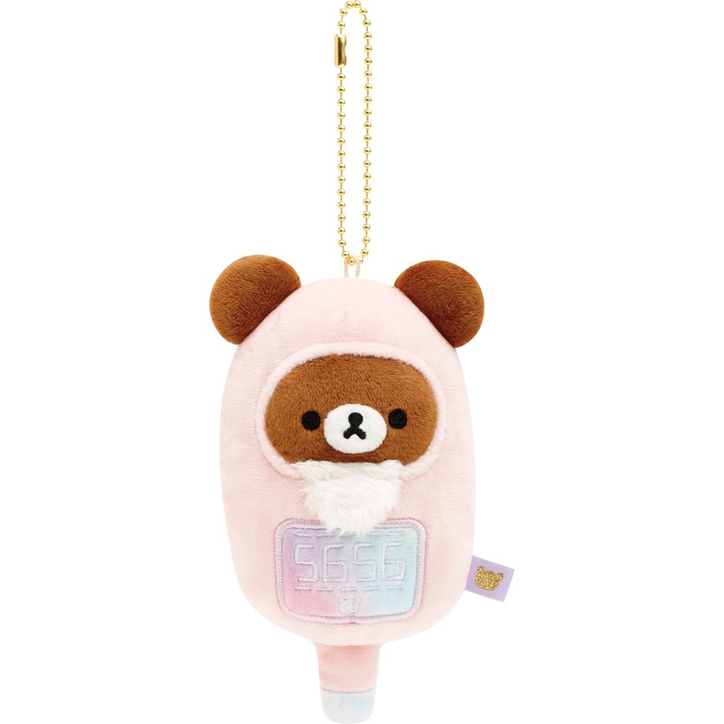 San-X Rilakkuma Doctor Plush Toy with Thermometer Key Chain 5.5x6.5x12.5cm Ages 6+