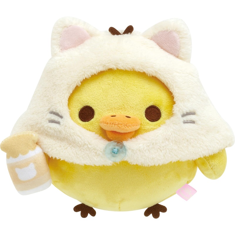 San-X Rilakkuma Neko Neko Yu Plush Toy Kiiroitori Mo21301
