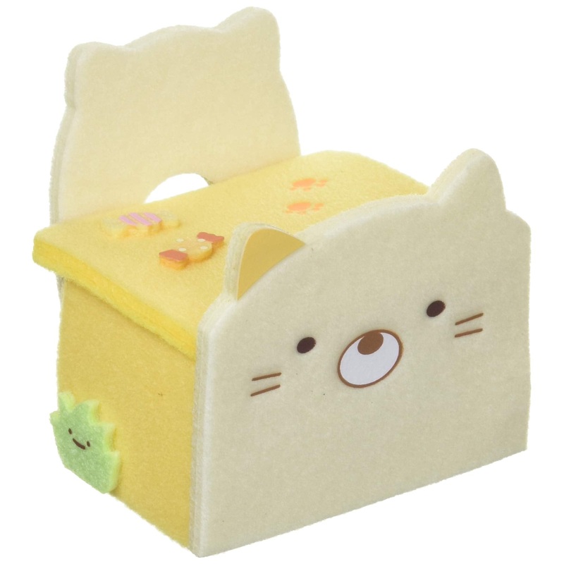 San-X Sumikko Gurashi Cat Plush Toy with Desk and Chair Set Mx39601