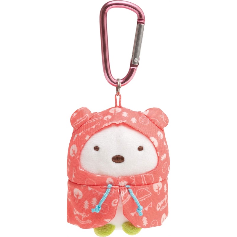 SAN-X Sumikko Gurashi Kawauso To Sumikko Camp Hanging Plush Doll Shirokuma