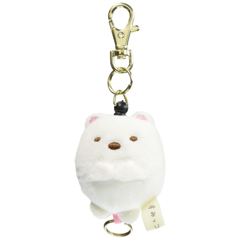 SAN-X Sumikko Gurashi Plush Reel Keychain Shirokuma
