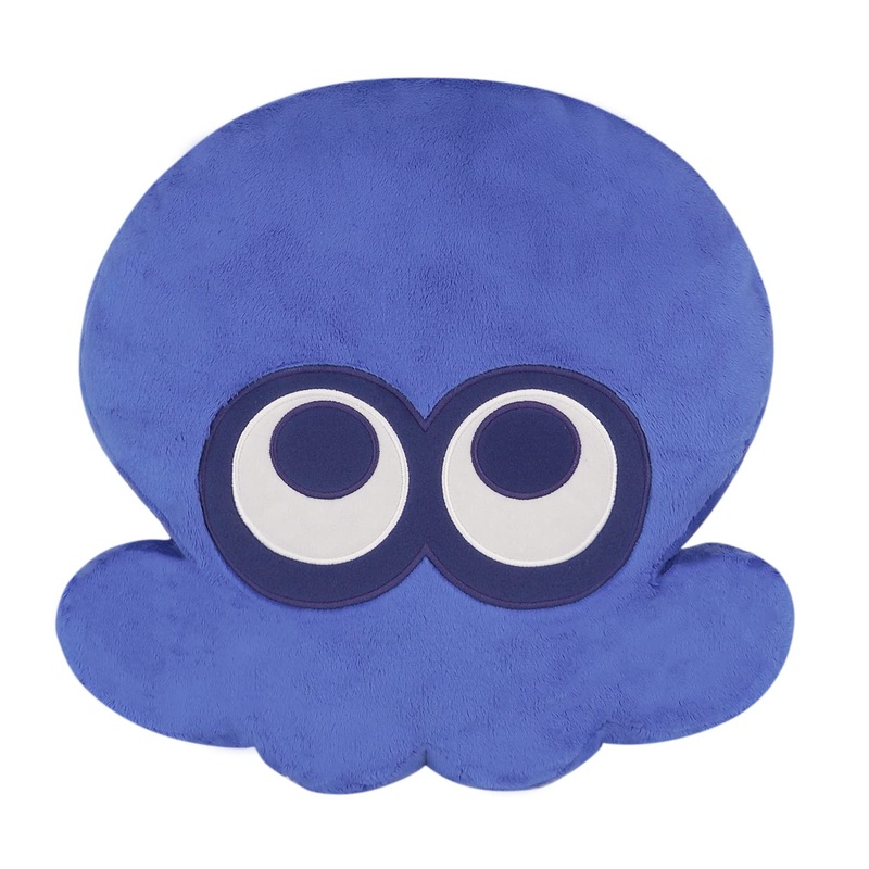 Sanei Boeki Splatoon 3 Octopus Cushion Blue 33x11x34cm - All Star Collection