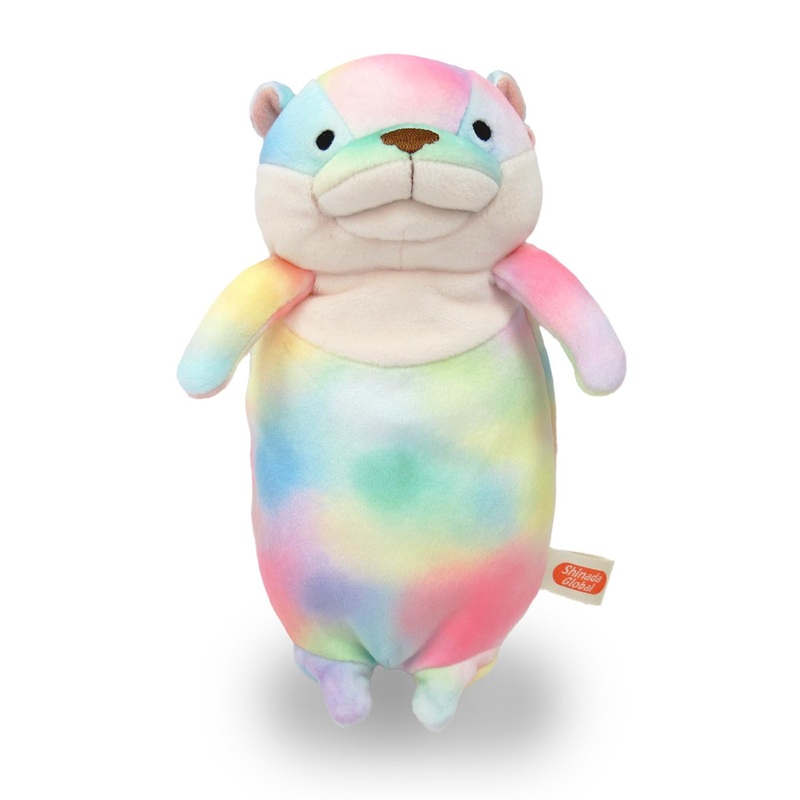 Shinada Global Mochi Kawauso Rainbow Otter Pen Pouch 9x8x18cm