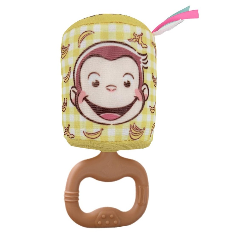 Takara Tomy Kamikami Pororon Chime Toy Curious George Plush