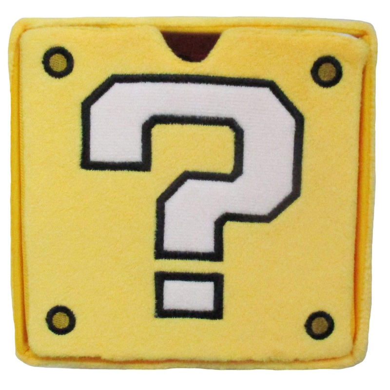 SAN-EI Super Mario Plush Doll Chest Question Mark Block