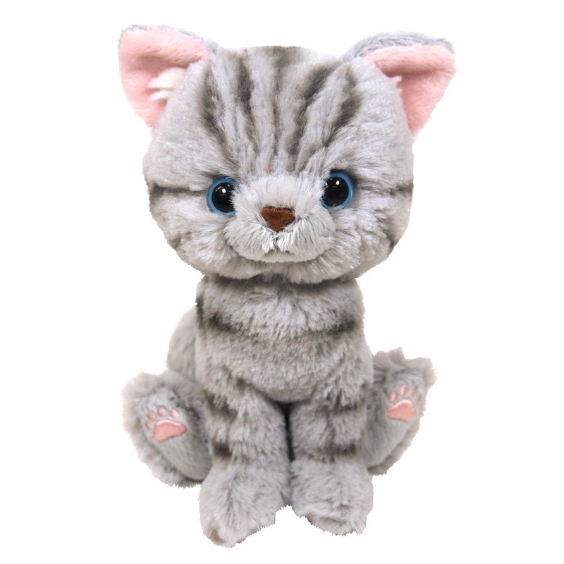 SUNLEMON Plush Doll Kitten American Shorthair Gray Size S Tjn