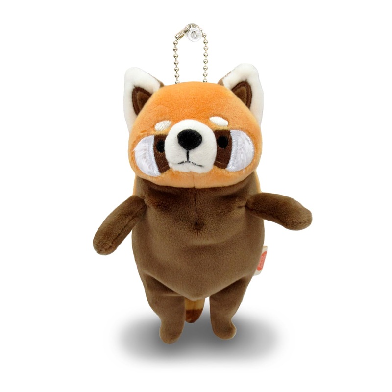 Shinada Global Mochi Series Mini Red Panda Plush Toy Gold Brown 7x5x14 cm