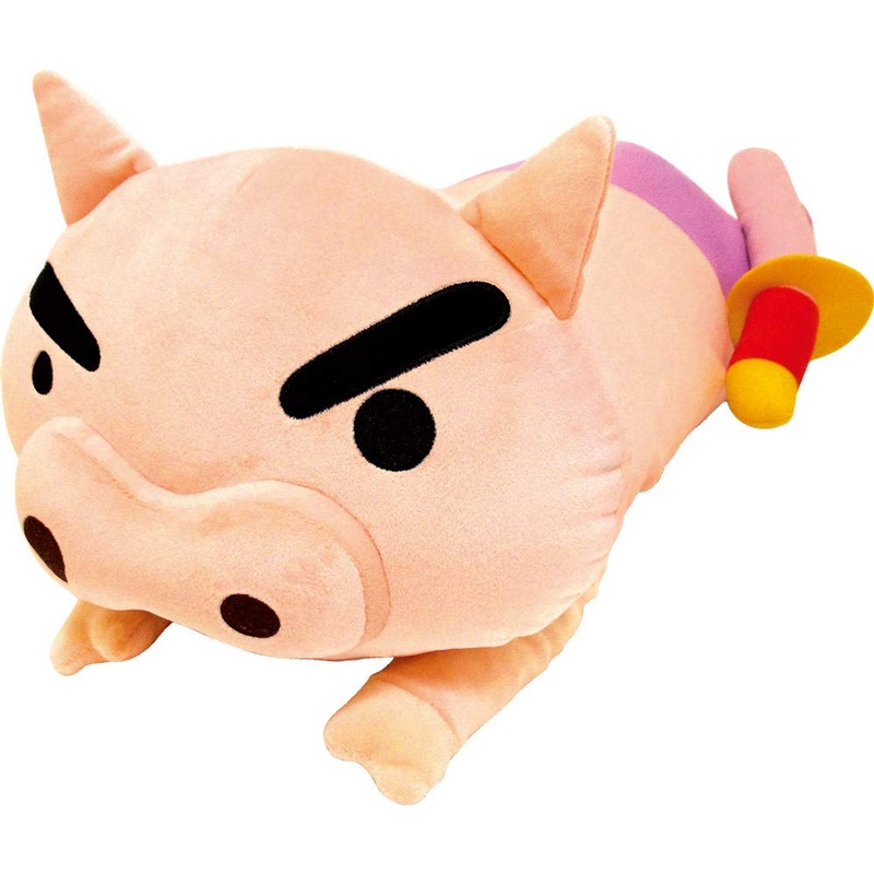 T'S Factory Plush Cushion Crayon Shin-Chan Lying Buriburizaemon