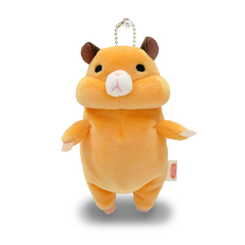 Shinada Global Mochi Mini Orange Hamster Stuffed Animal 7x5x14 cm