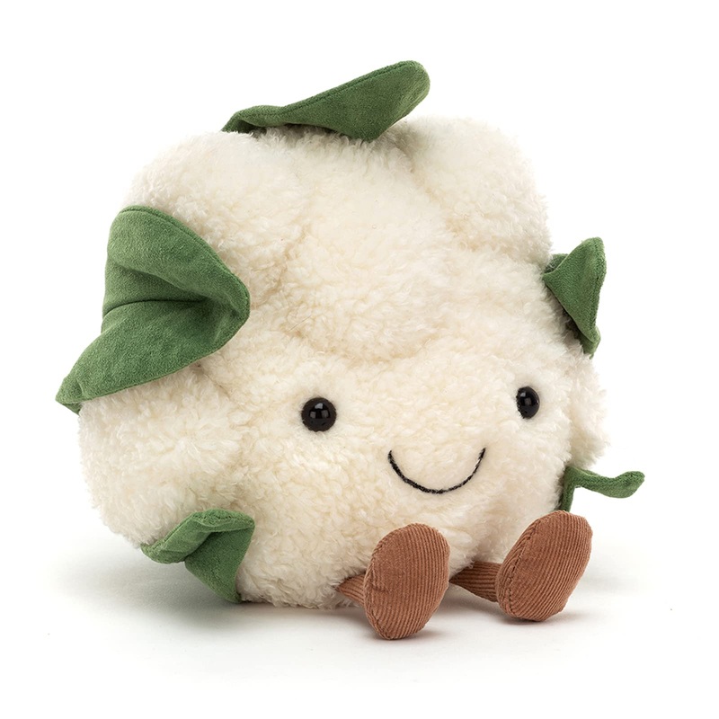 Jelly Cat Amuseables Cauliflower Plush Toy 8 - Cute Stuffed Vegetable Gift