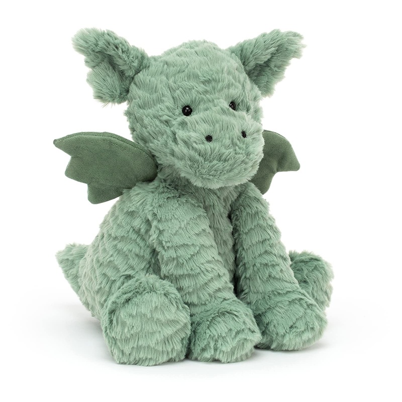 Jelly Cat Fuddlewuddle Dragon Medium Plush Toy - Soft and Cuddly Dragon