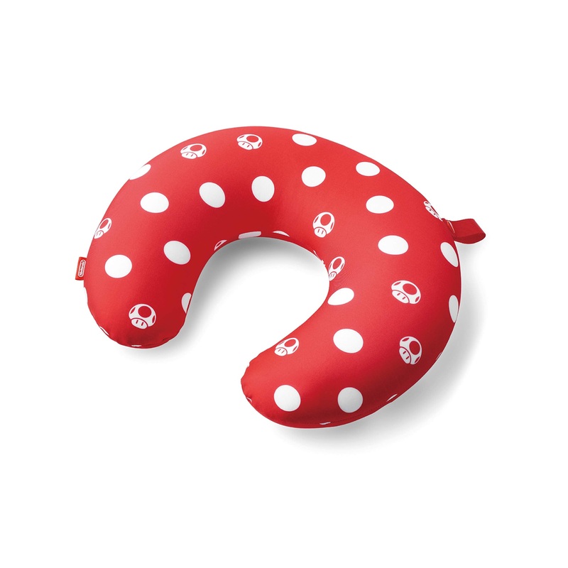NINTENDO Super Mario Travel Reversible Neck Pillow Super Mushroom