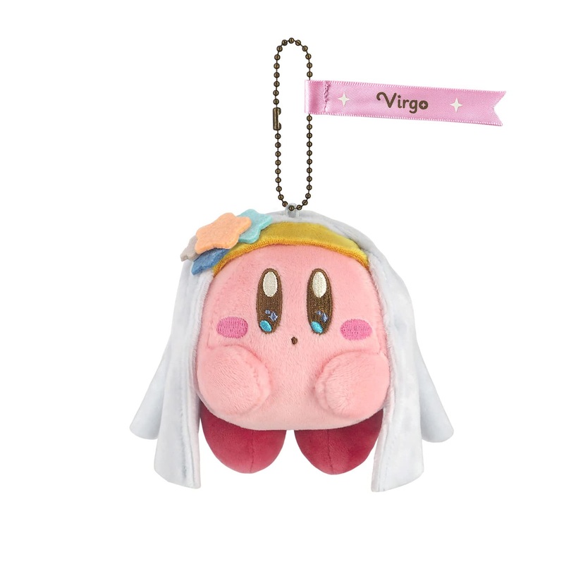 Sanei Boeki Kirby Stars Virgo Horoscope Stuffed Mascot 9cm