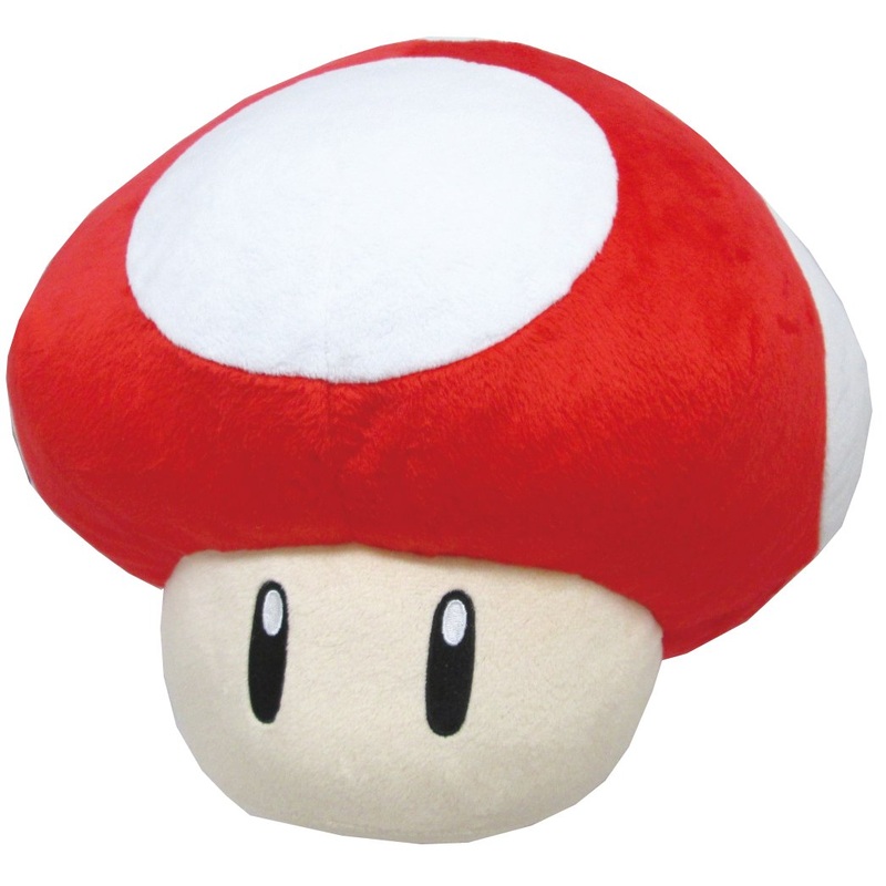 Super Mario Item Cushion (Super Mushroom)