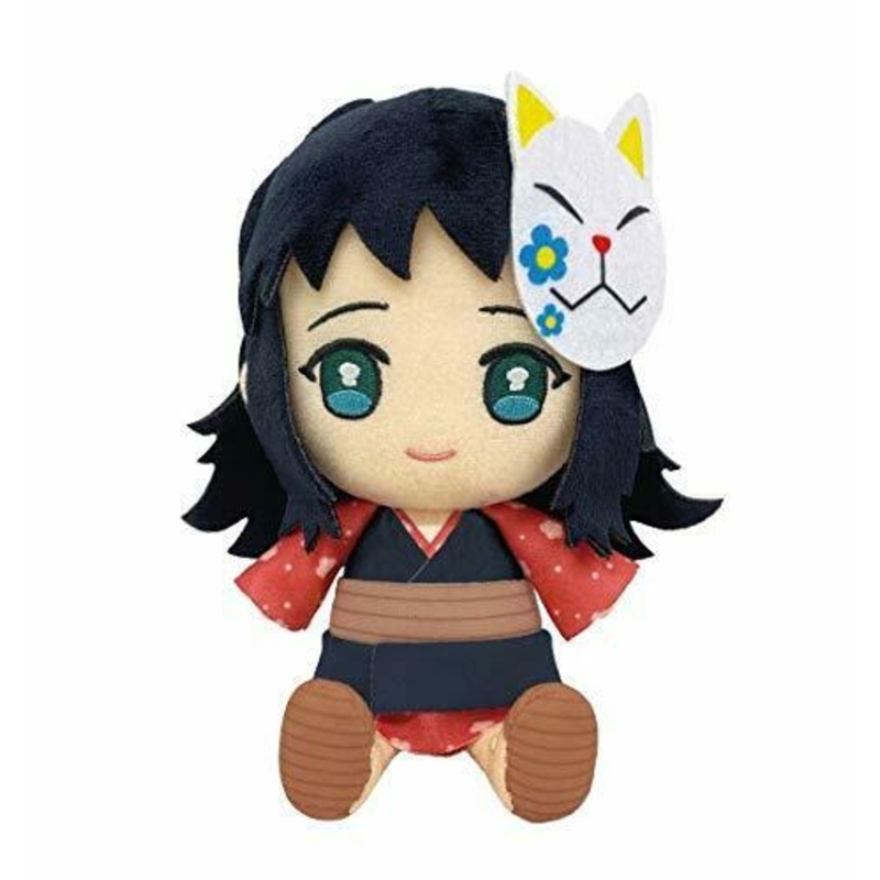 Makomo Demon Slayer Kimetsu Chibi Plush Doll Stuffed Toy 15cm Bandai Anime