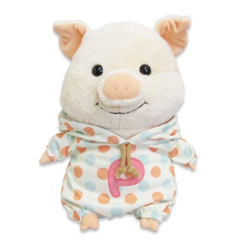 NAITO DESIGN Plush Doll Pu-Ton Polka Dot Hoodie M