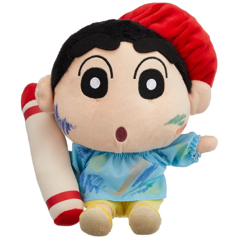 SAN-EI Crayon Shin-Chan Plush Doll Shin-Chan Scribbling S