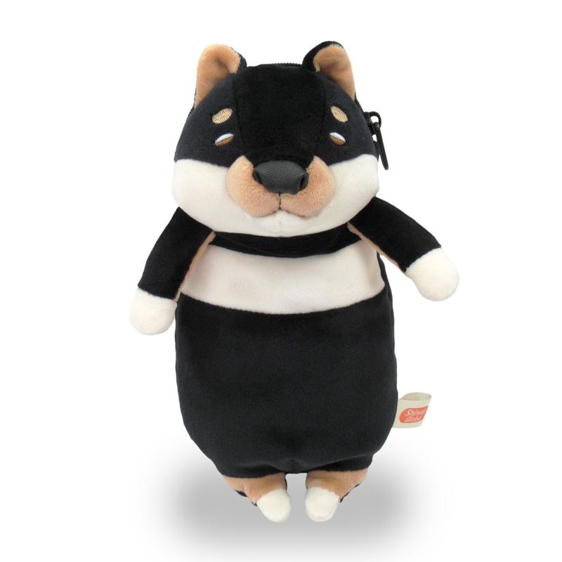 Shinada Global Mochi Series Dog Pen Pouch - Kuroshiba 9x8x18cm