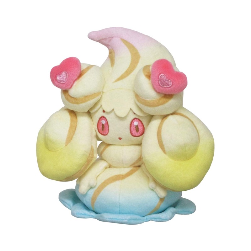 SAN-EI Pokemon All Star Collection Vol.16 Plush Doll Alcremie Rainbow Swirl Heart Decorations  S