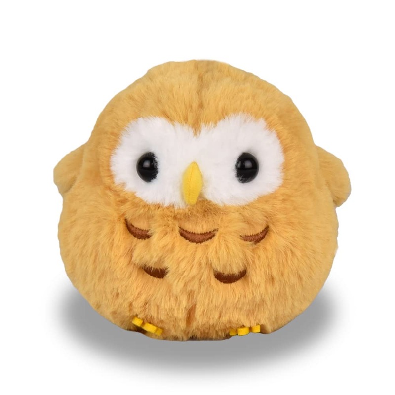 Amufun Fukufuku Kotori Stuffed Hoichi Owl Plush Toy - Made In Japan
