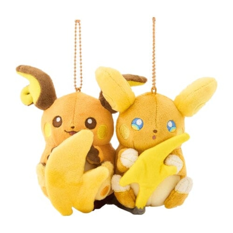 Raichu  Alolan Raichu Paired Mascot Plush (Magnetic) - Nitamono Doushi (Look Alike) Pokmon!