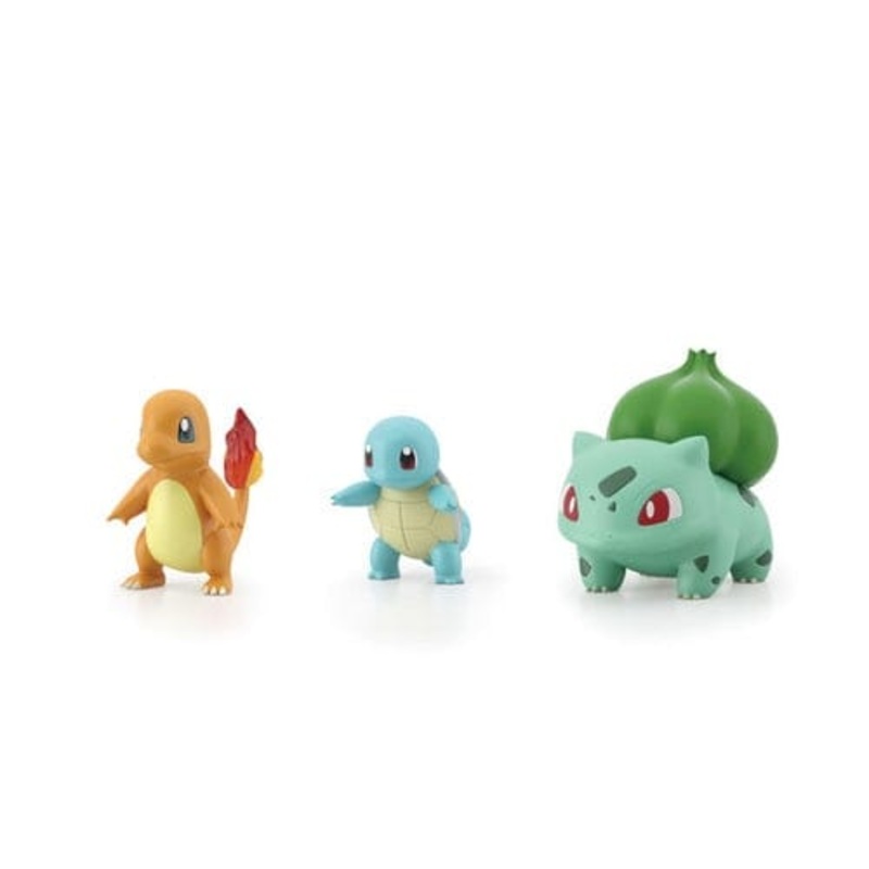 Bulbasaur, Squirtle, Charmander Pokmon Scale World Figure Kanto Region 01