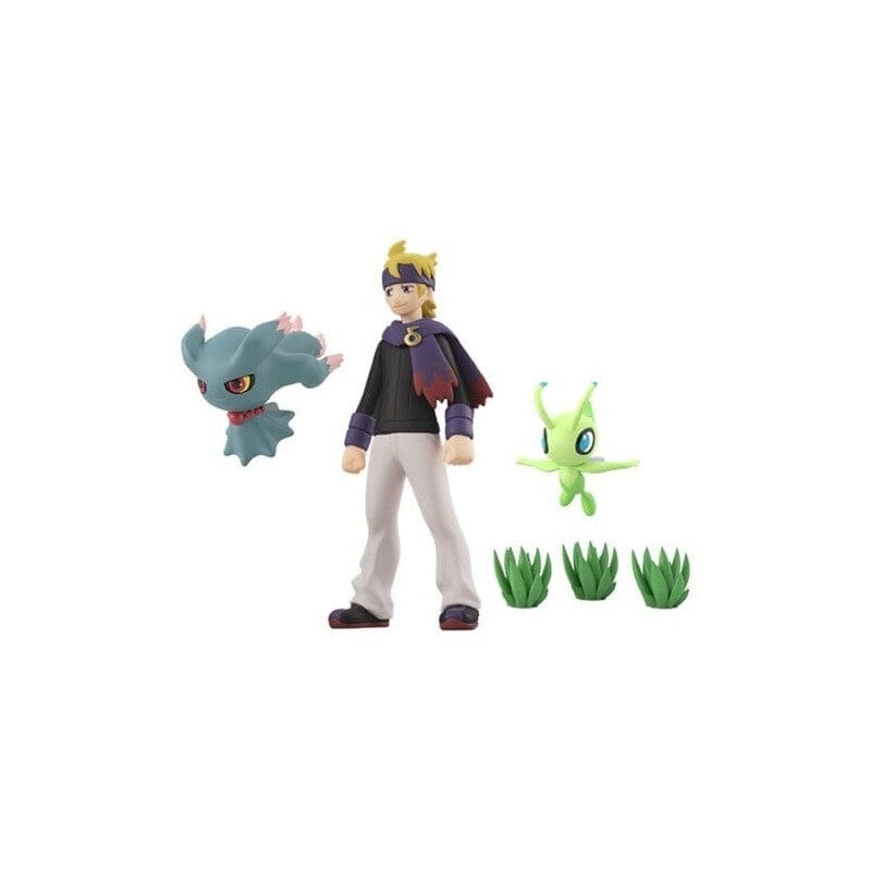 Morty & Misdreavus & Celebi Pokmon Scale World Figure Johto Region