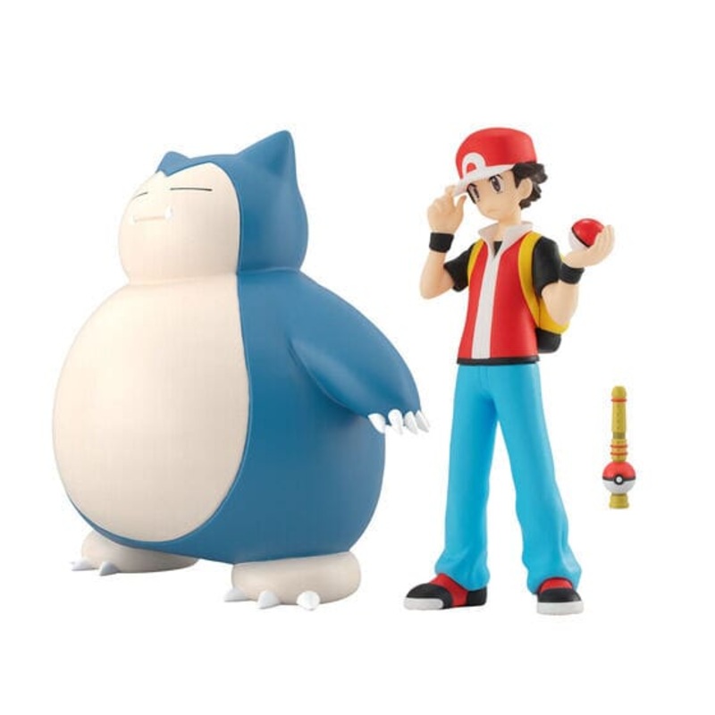 Red & Snorlax & Pok Flute Pokmon Scale World Figure Kanto Region