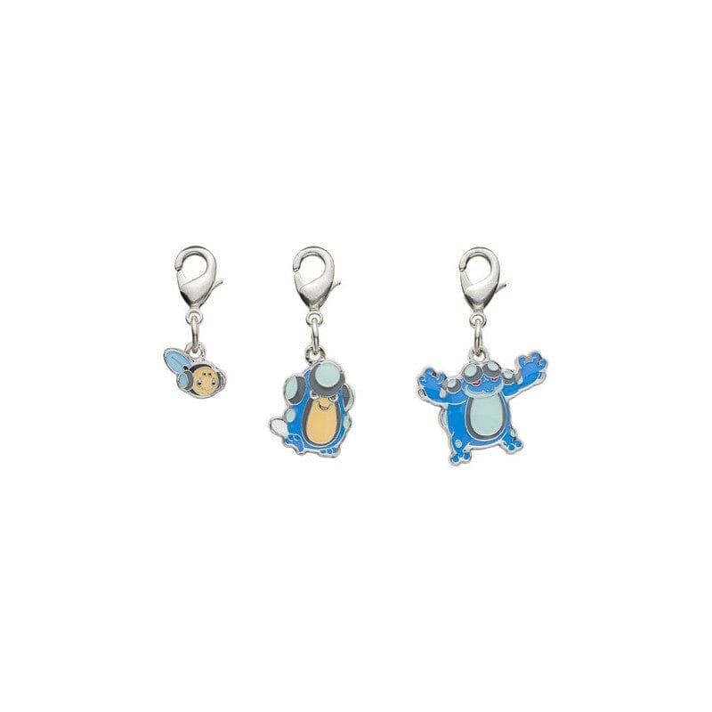 Tympole, Palpitoad, Seismitoad - National Pokdex Metal Charm Keychain #535, #536, #537