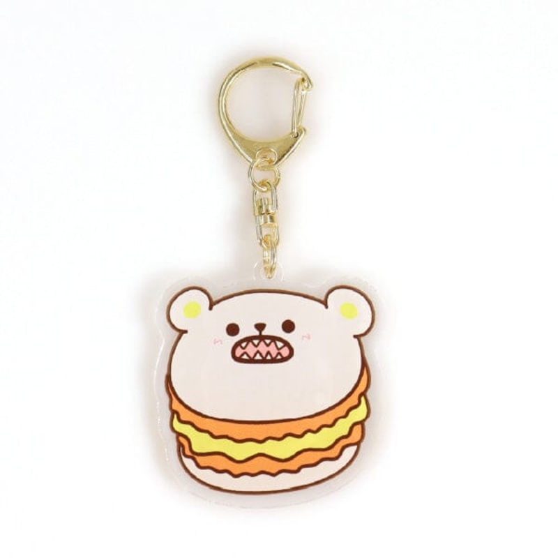 Bepo Orange Macaron Acrylic Keychain - SANJI no OYATSU