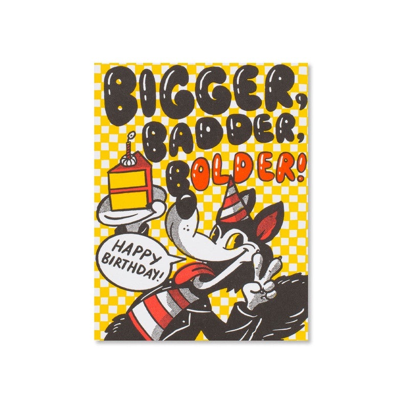 Hello Lucky - Single Card - Bad Wolf Birthday