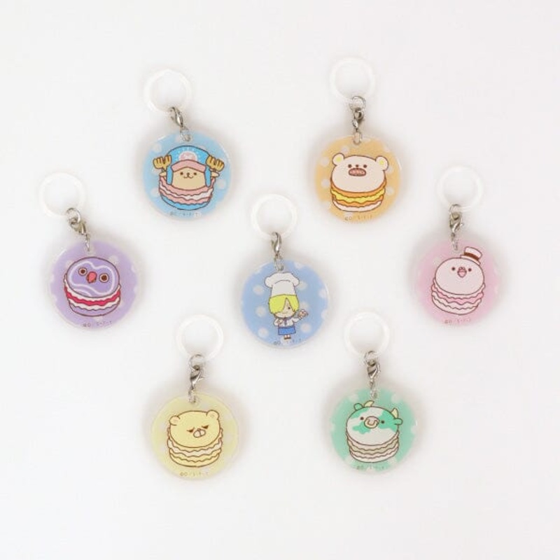 ONE PIECE Mejirushi Macaron Charm Keychain - SANJI no OYATSU (1Pcs/Random)