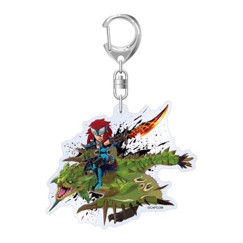 Rathian & Main Character Acrylic Keychain - Monster Hunters Stories