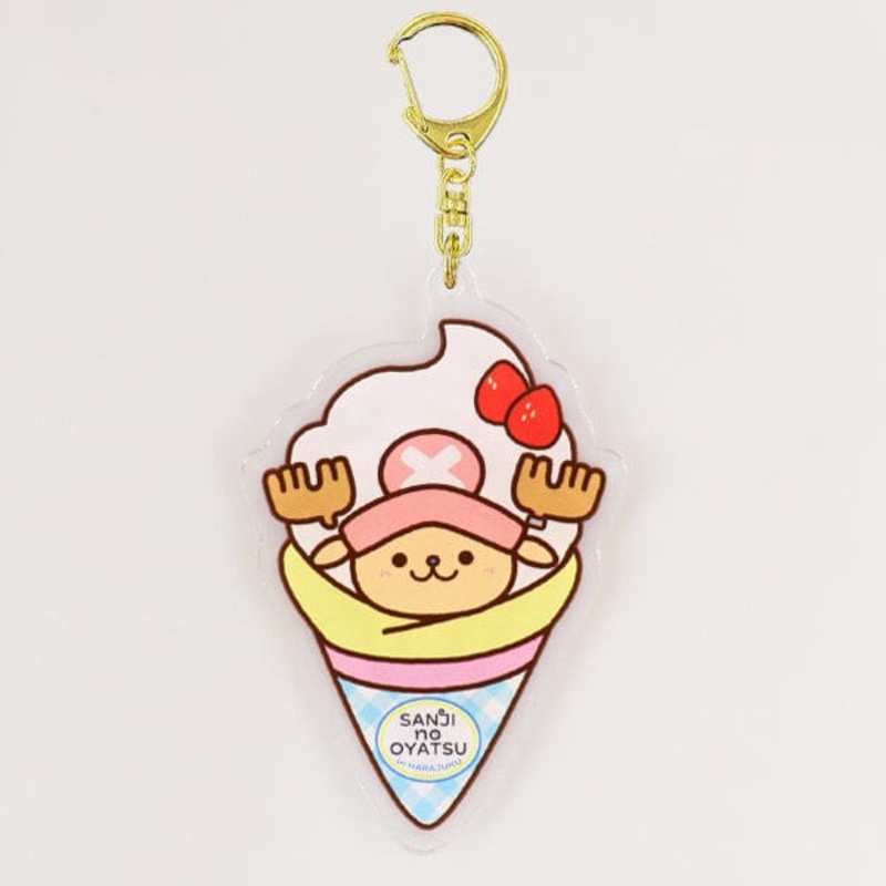 Strawberry Cream Crpe Chopper Acrylic Keychain - SANJI no OYATSU