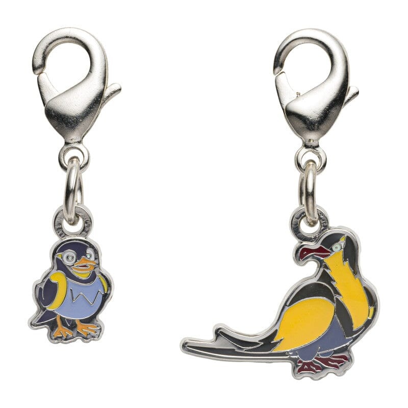 Wattrel, Kilowattrel - National Pokdex Metal Charm Keychain #940, #941