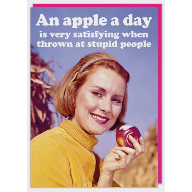 An Apple A Day Greeting Card