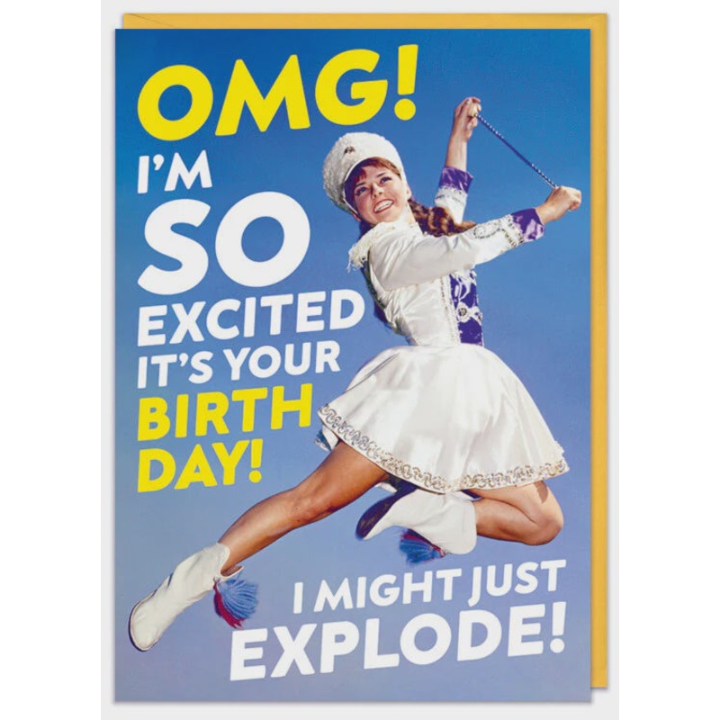 OMG! I'm So Excited Greeting Card
