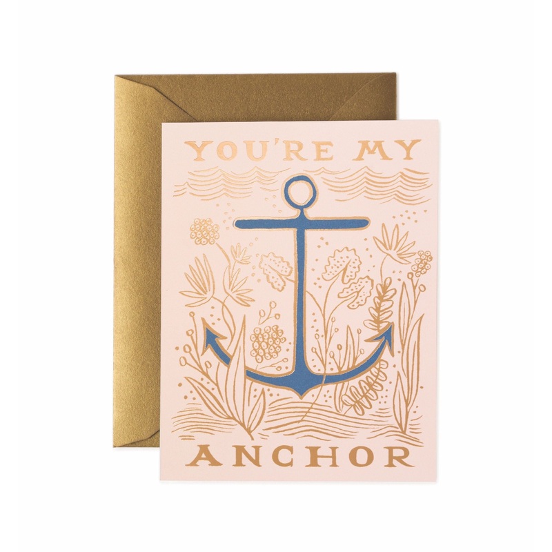 Rifle Paper Co - Single Card - My Anchor