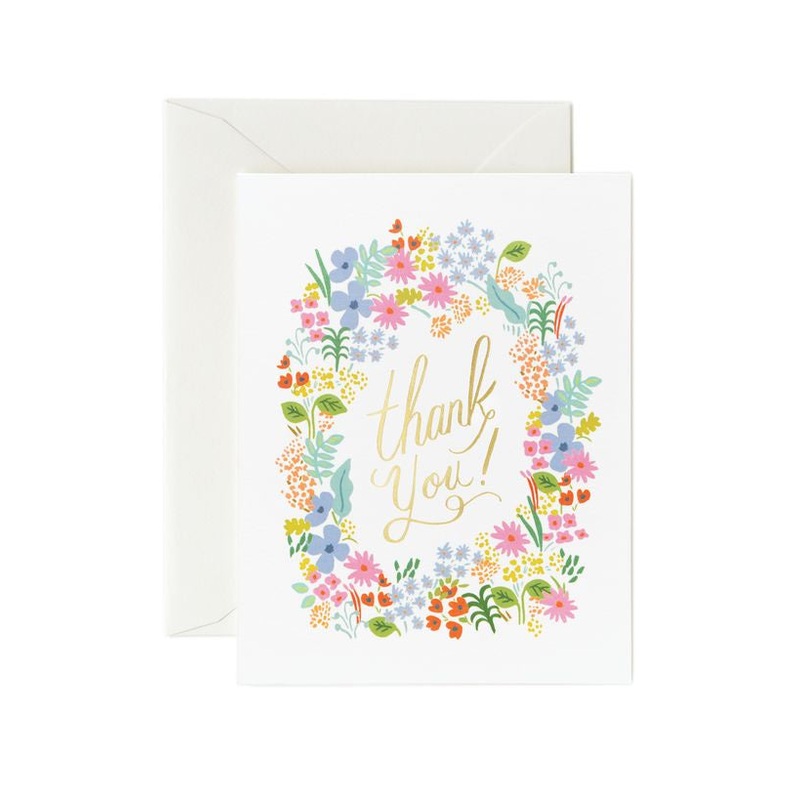Rifle Paper Co - Single Card - Prairie Thank You