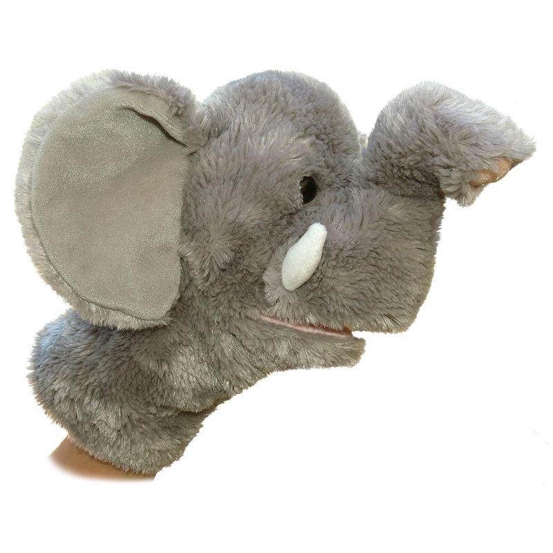 Aurora - Hand Puppet - 10" Elephant