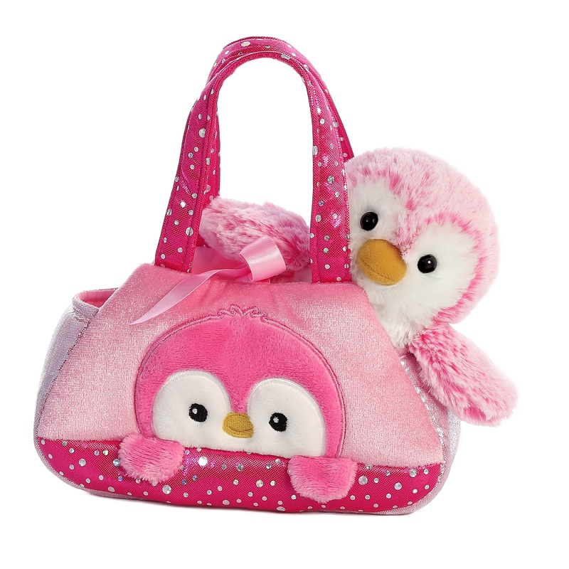 Aurora - Fancy Pals - 7" PomPom Penguin - Pink