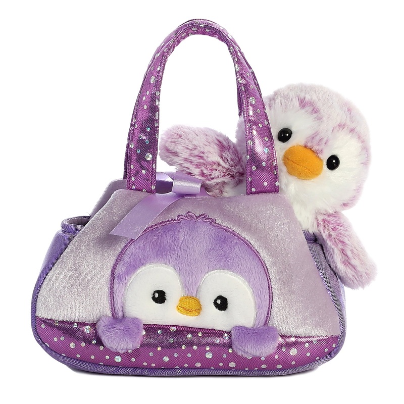 Aurora - Fancy Pals - 7" PomPom Penguin - Purple